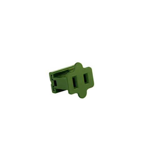 18/2 Female Inline Slide on Zip Plug, Bag of 5, Green image