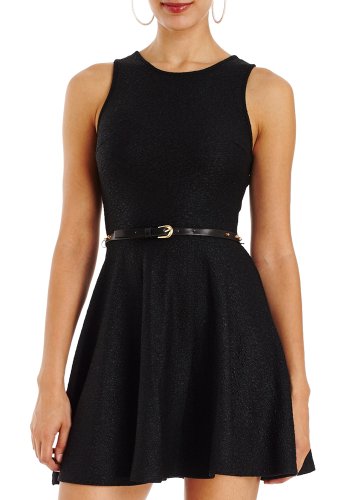 2B Amanda Full Skirt Cheetah Dress 2b Day Dresses Blk-s image