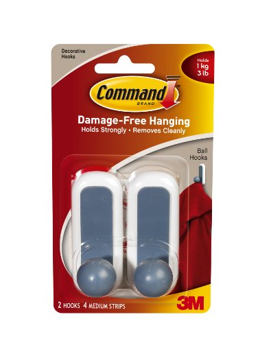 Command Designer Medium Sphera Hooks, Blue, 2-Hook image