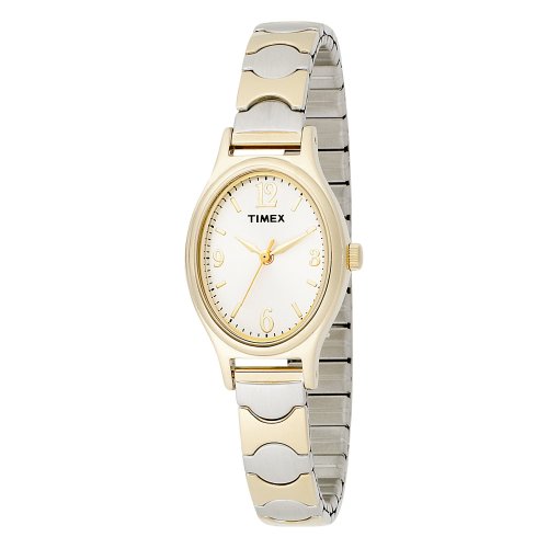 Timex Women’s T26301 Elevated Classics Dress Two-Tone Expansion Band Watch image
