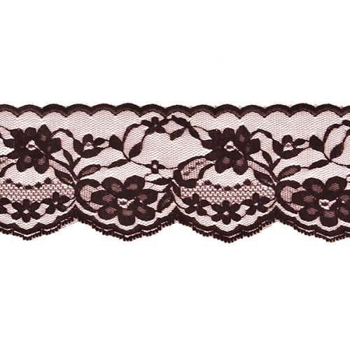 2 3/4″ Chantilly Lace Trim Black image